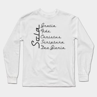 The Five Solas Retro Long Sleeve T-Shirt